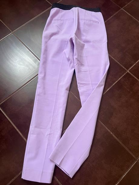Fialové formálne nohavice, xs