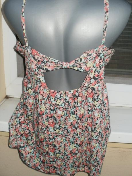 Kvetinkový top, clockhouse,xl