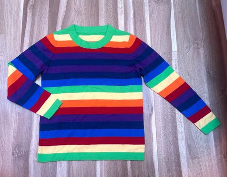 Dúhový sveter asos, s