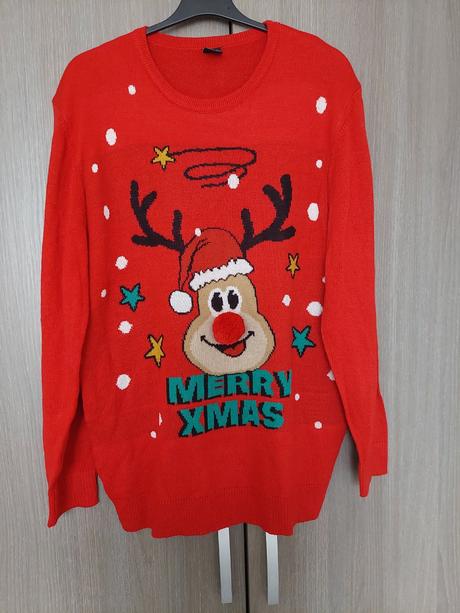 Pánsky vianočný sveter super stav, fishbone,xxl