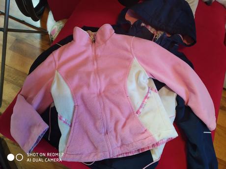 Bunda s mikinou 2 v 1, denim,104