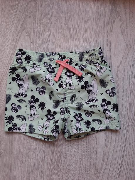 Zelene plavky pre chlapca s mickey mousom, h&m,62