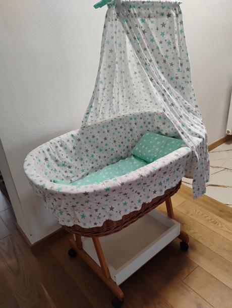 Prútený košík pre bábätká, šírka (cm): 60,dĺžka (cm): 90