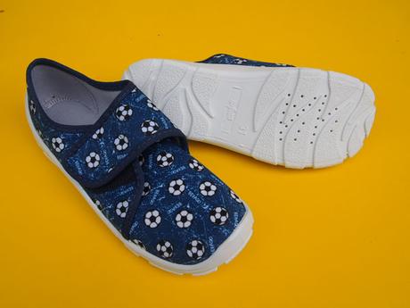 Detské papučky befado modré futbal, befado,31 - 36