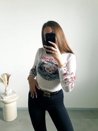 Ed hardy top m, ed hardy,m