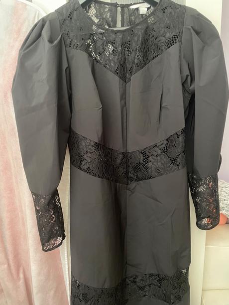 H&m čierne šaty, h&m,l