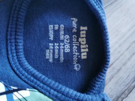 Modré tričko s body lupilu, lupilu,62