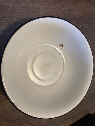 Starý retro smaltovaný lavór, misa, 