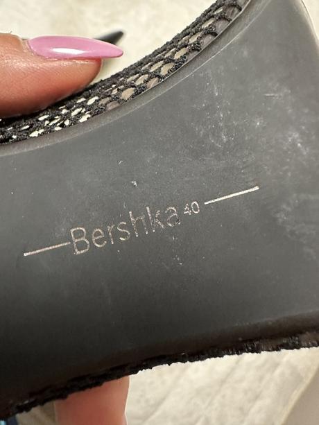 Čierne sieťované topánky na podpätku zn. zara, zara,40