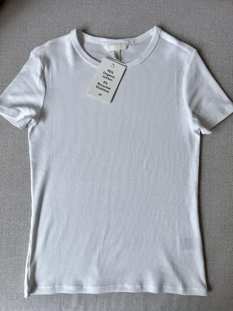 H&m rebrované tričko vel.s, h&m,s