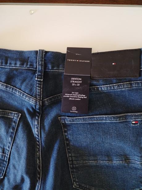 Pánske rifle t. hilfiger 33x32. zľava, tommy hilfiger,l