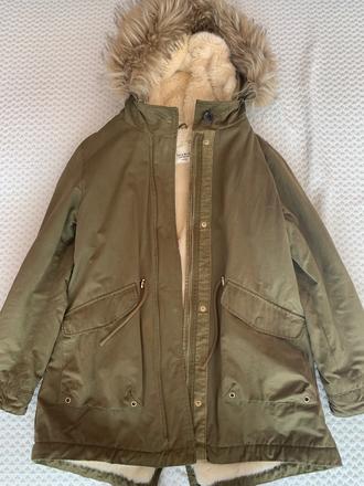 Zelena parka vetrovka, zara,164