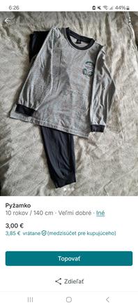 Pyžamko, 140