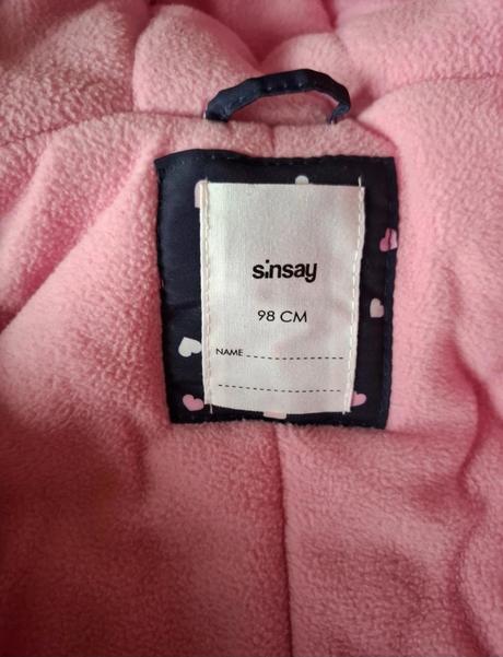 Zimný overal pre dievčatko, veľ 98, sinsay,98