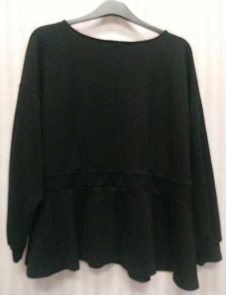 Dámska elastická čierna mikina, eloquii, xxl/xxxl, xxxl