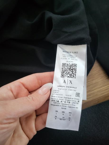 Armani exchange top, armani,l