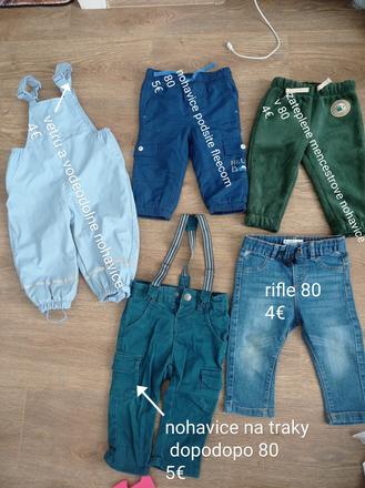 Nohavice, zateplene nohavice,rifle, 80