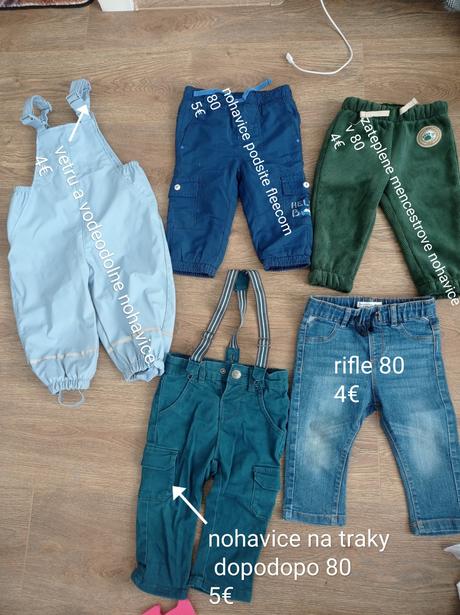 Nohavice, zateplene nohavice,rifle, 80