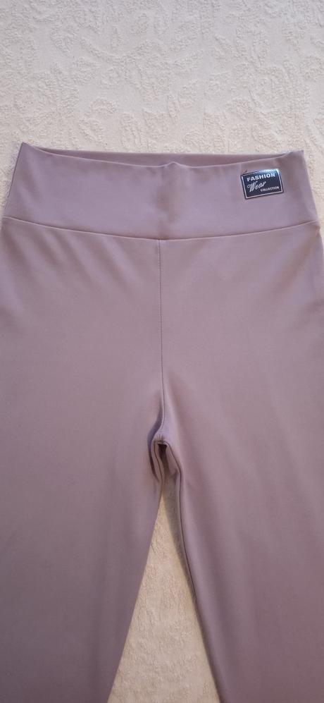 Legíny elastické, veľ. 164, béžovo-sivá, 164