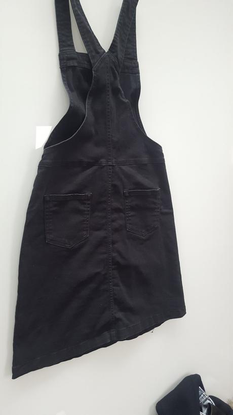 Rifľové šaty na traky, h&m,152