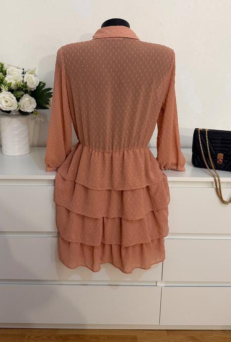 Zara romantické šaty volánové, zara,xs