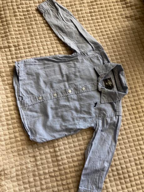 Bledomodrá košeľa, h&m,86