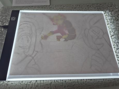 Podsvietená doska na kreslenie,