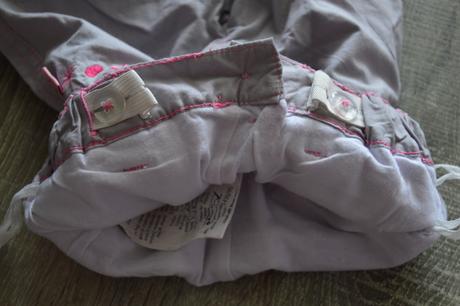 Nohavice s kvetinkami 86/92, okay,86