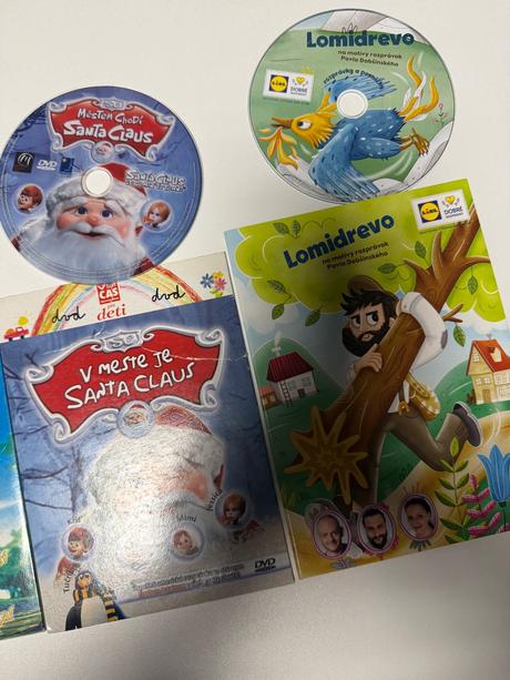 Detské dvd rozprávky 3 kusy spolu,