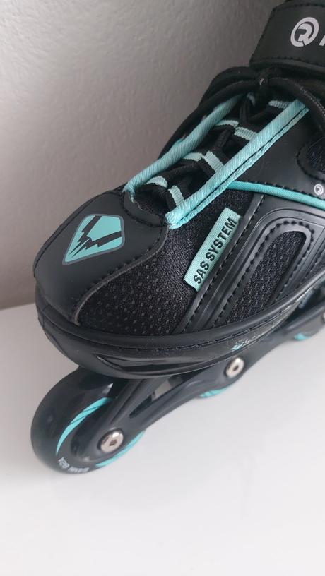 Korčule 2v1 raven pulse black/cyan, 33