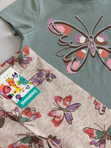 Garanimals dievčenský set tričko a legíny, 74