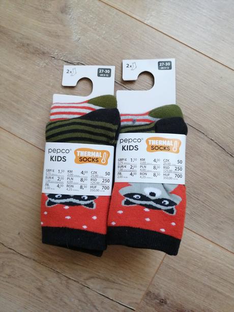 Froté teplé ponožky veľ. 27 - 30, pepco,27