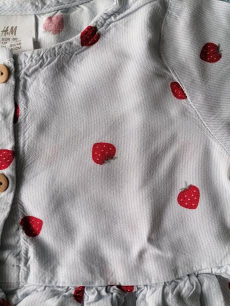Komplet jahodky, h&m,80