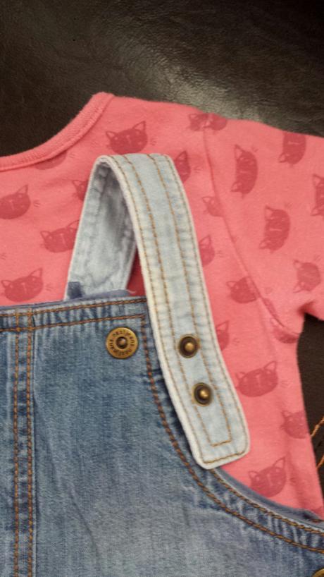 Next riflove šatičky s trakmi + bodynko, next,68