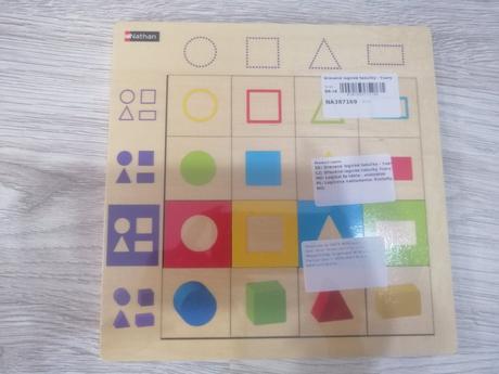 Drevená logická tabuľka tvary, 