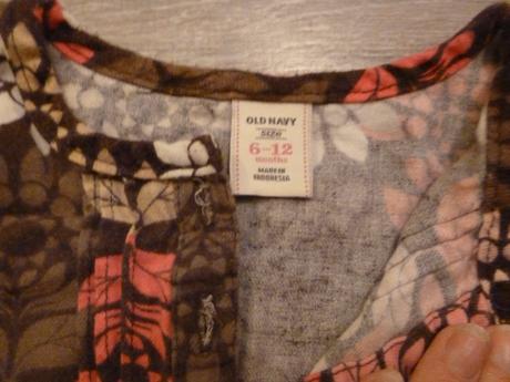 Flanelové šatičky tunika, old navy,74