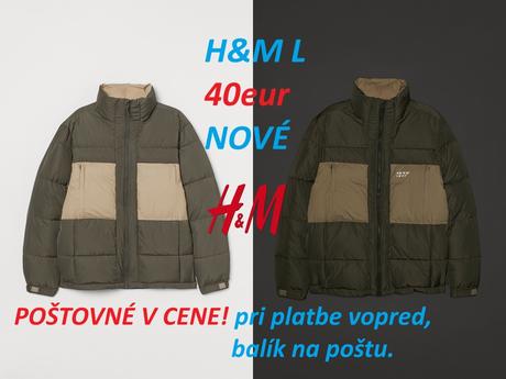 Zimná bunda hm, bombéra hm, h&m,l