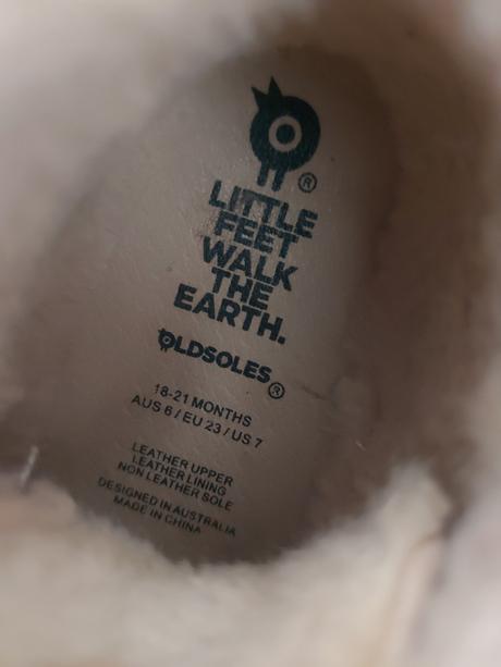 Dievčenské teplé barefoot čižmy old soles, 23