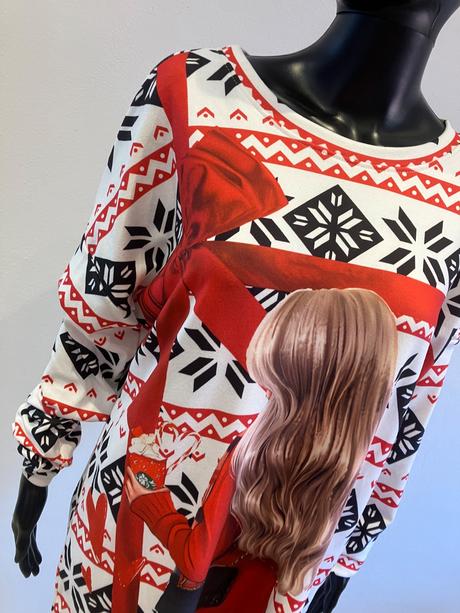 Dámska tunika so zimným vzorom (uni), l / m / xl