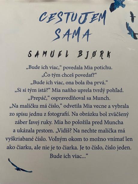 Kniha cestujem sama - samuel bjork, 