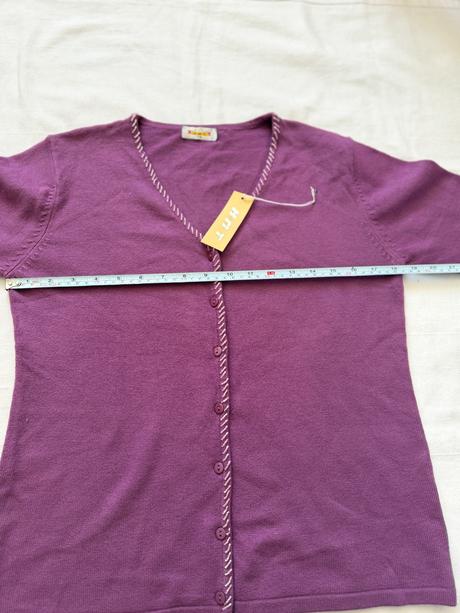 Vlnený kardigan s ozdobným výstrihom, m