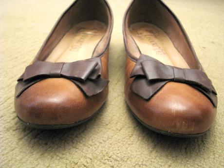 Hnedé kožené baleríny, lasocki,39