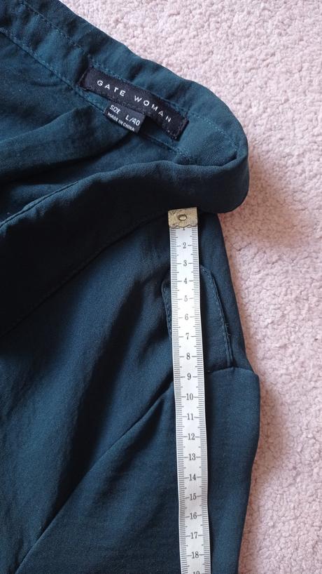 Sýtozelená košeľa so zaväzovaním gate, l, top stav, gate,l