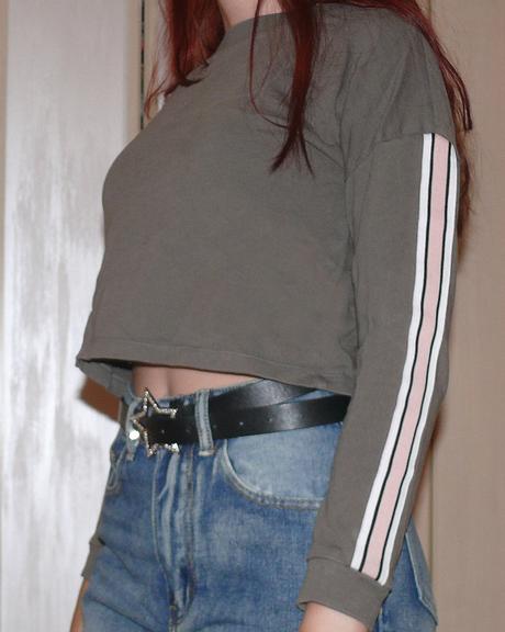 High waisted straight leg rifle, xs