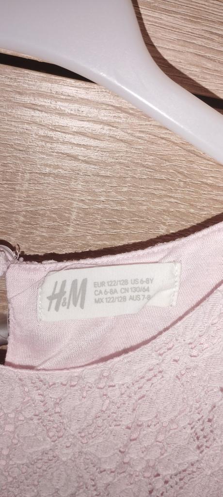 Nádherné šaty 122/128, h&m,122