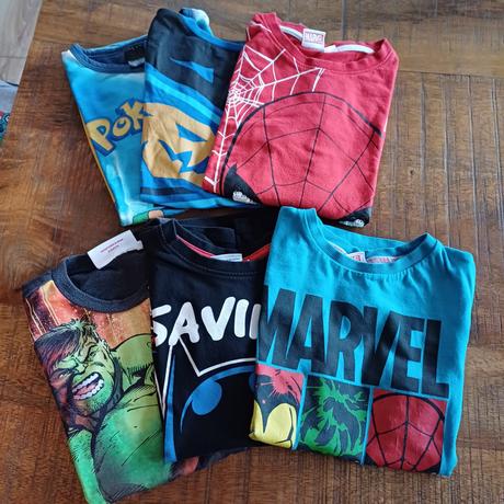 Tričká 6 ks, marvel,122