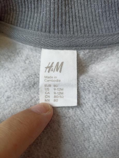 Teplá mikina, h&m,80