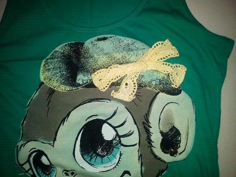 Damske zelene tielko vel.l/xl, l