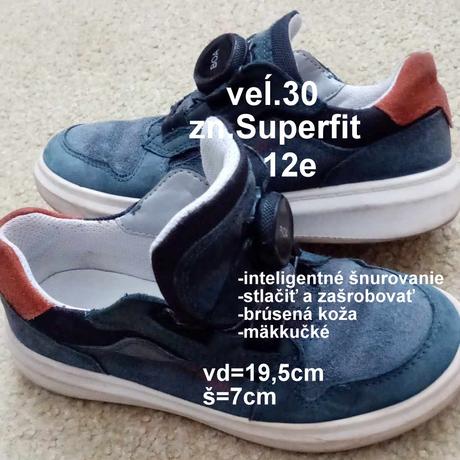 Chlapčenské topánky veĺ.30, zn.superfit, superfit,30