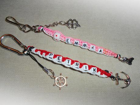 Rôzne prívesky na mobil, kľúče, tašky, zipsy atd., 